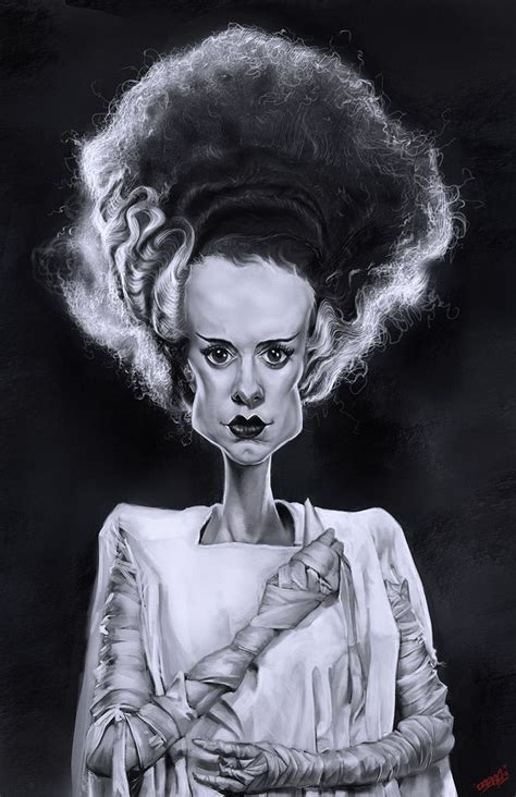 Bride of Frankenstein Cartoon | The Bride of Frankenstein | Bride of frankenstein, Caricature ...