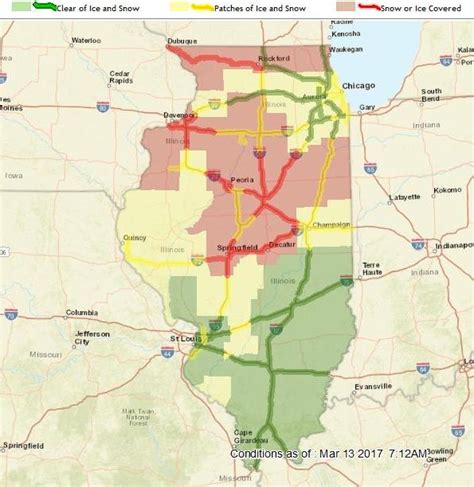 Exploring The Benefits Of Idot Road Conditions Map - Map Of Europe