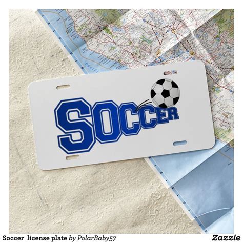 Soccer license plate | Zazzle.com | Custom front license plates, License plate, Front license plate