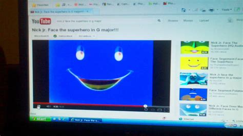 Nick jr face makes many different faces superhero - YouTube