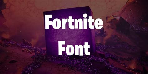 Fortnite Font Free Download