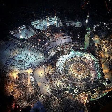 #Mecca, Saudi Arabia - Masjid Al-Haram, Makkah... Night view from way ...