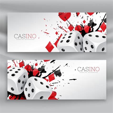 Free Vector | 2 casino banners