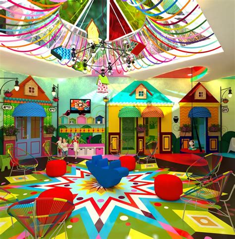 Kindergarten Entrance Design | Colorful Spaces | Mandala Floor | EQ ...