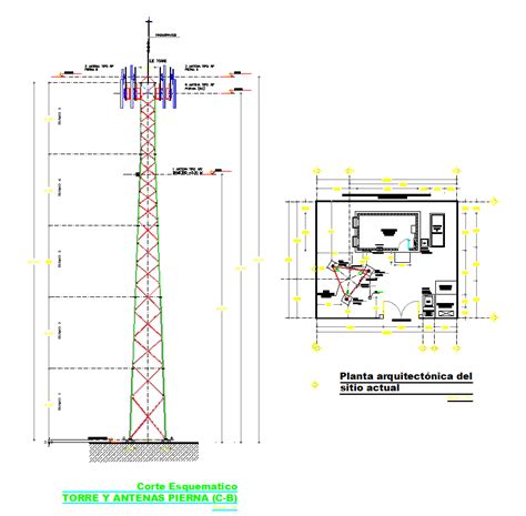 Telecommunications Tower Design - Cadbull