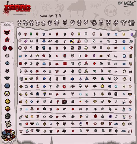 The Binding of Isaac Rebirth: Character Completion Marks - GamePretty