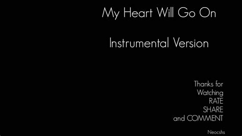 My Heart Will Go On - Instrumental Version (Extended) - YouTube