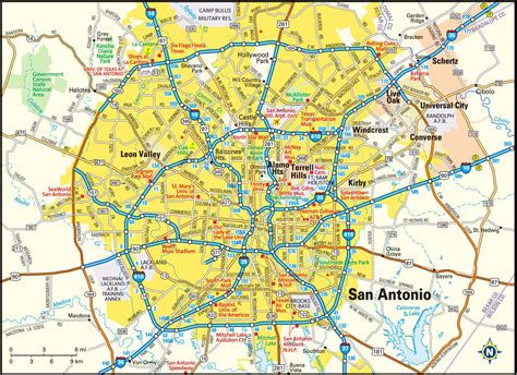 San Antonio Map - Guide to San Antonio, Texas