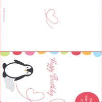 Penguin Birthday Card