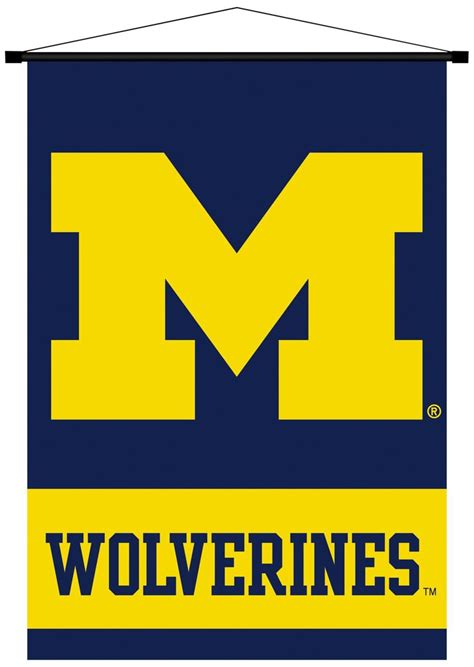 NCAA Michigan Wolverines Indoor Banner Scroll One Size Team Color -- Click image for more ...