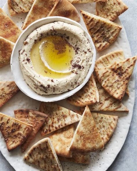 The Best Hummus and Herbed Baked Pita Chips - What's Gaby Cooking