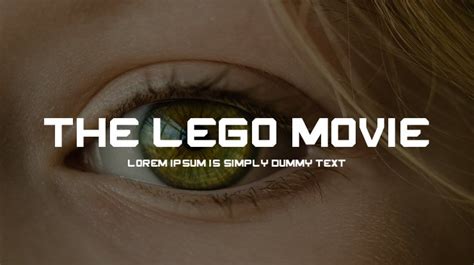 THE LEGO MOVIE Font : Download Free for Desktop & Webfont