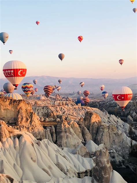 HD wallpaper: turkey, cappadocia, sunrise, hot air balloon, air vehicle, sky | Wallpaper Flare