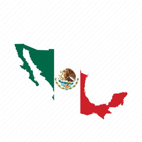 Mexico Flag Map Png