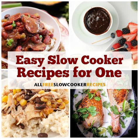 11 Easy Slow Cooker Recipes for One | AllFreeSlowCookerRecipes.com