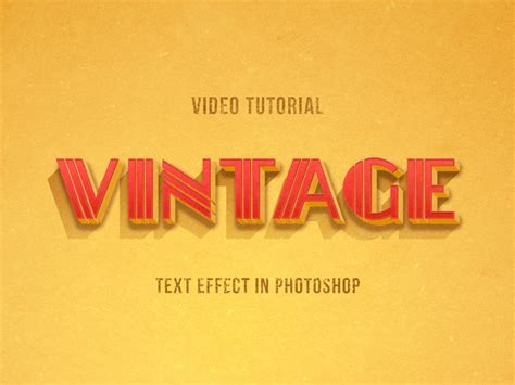 New Tutorial Vintage Photoshop Text Effect In American Style By The