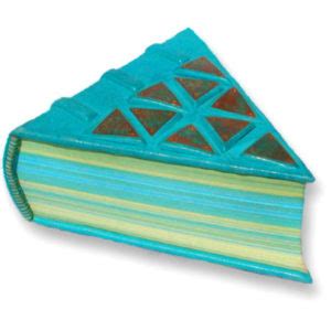 triangle shaped book Archives | Custom Leather Books by Marcia Engeltjes