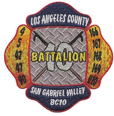 LA County Battalion 10 San Gabriel Valley NEW Fire Patch | eBay ...