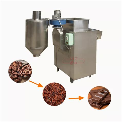 small cocoa bean processing line cocoa bean winnower and cracker coffee bean peeler cacao ...