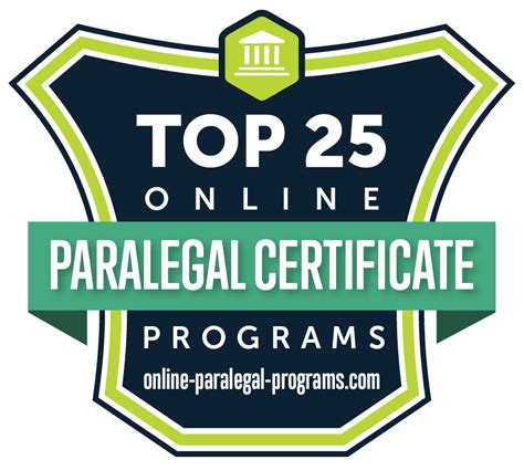 Top 25 Best Value Online Paralegal Certificates - Online Paralegal Programs