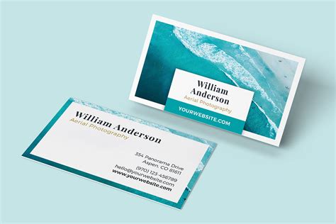 Business Card Template - OCEAN | Creative Business Card Templates ~ Creative Market