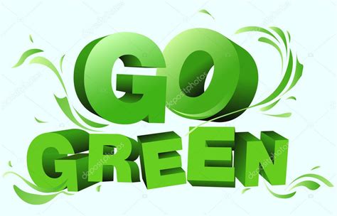 Go Green campaign poster — Stock Vector © boeniceboy #11918217