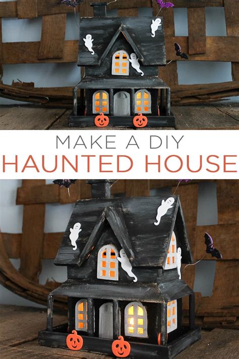 DIY Haunted House That Lights Up - Angie Holden The Country Chic Cottage