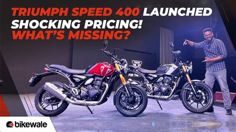 Triumph Speed 400 Launched @ Rs 2.23 Lakh | Price, Exhaust Sound ...