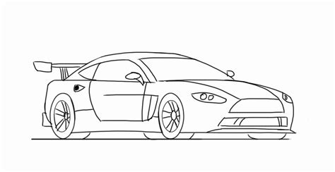 Race Car Outline Drawing at PaintingValley.com | Explore collection of ...