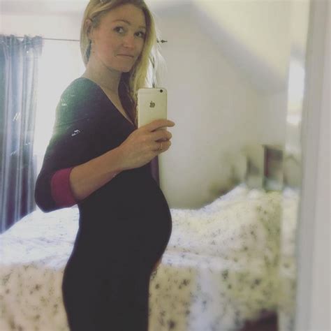 Julia Stiles Shows Off Her Baby Bump on Social Media