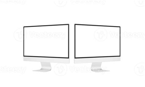 Desktop monitor screen with website presentation transparent mockup isolated 13760777 PNG