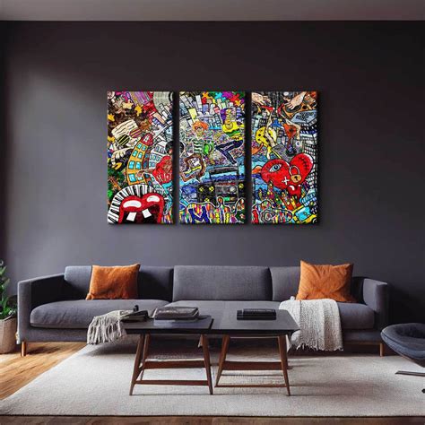 Music Vibes Graffiti Wall Art – Canvas Freaks