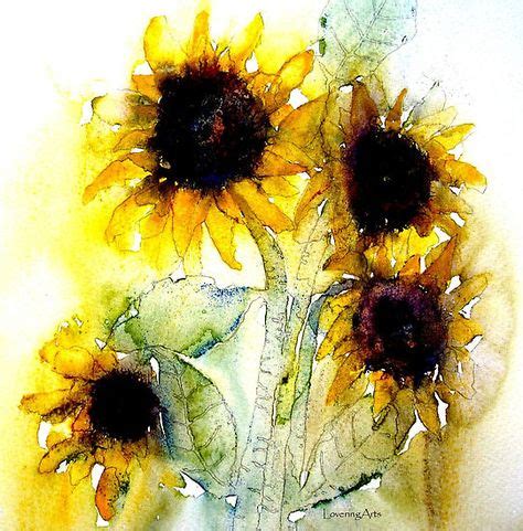 sunflower art watercolor - Google Search | Water color paintings | Pinterest | Sunflowers ...