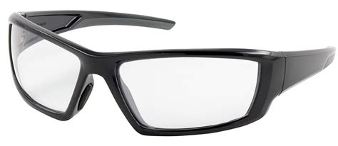 Bouton Sunburst Safety Glasses with Clear Lens and Black Frame