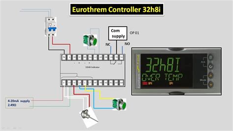 Eurotherm controller 32h8i control wiring and programming.#eurotherm ...