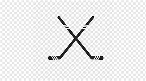 Logotipo de hockey negro, palos de hockey Iconos de computadora de hockey sobre hielo, hockey ...