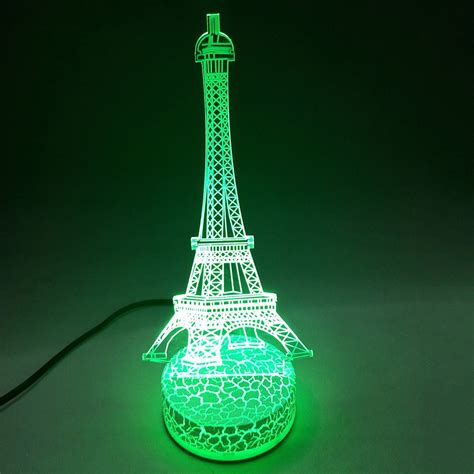 Low Voltage Color Changing Eiffel Tower Night Light-in Night Lights ...