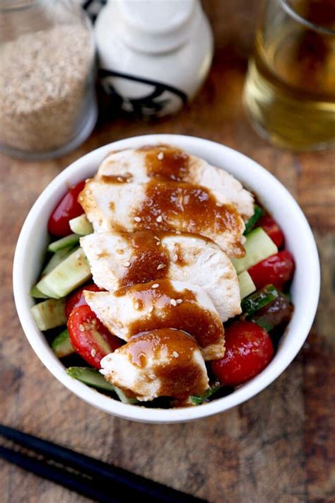 Poached Chicken Breast with Sesame Sauce | Pickled Plum