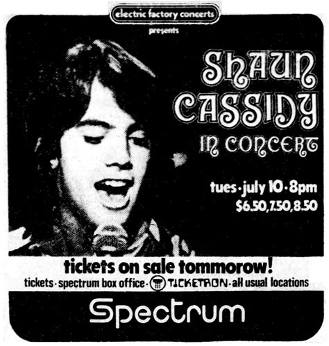 Shaun Cassidy Concert & Tour History (Updated for 2025) | Concert Archives