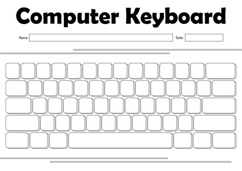 14 Printable Keyboarding Worksheets / worksheeto.com