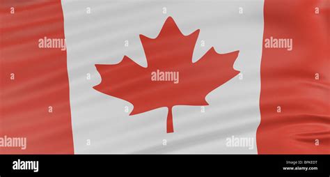 3D Canada Flag Stock Photo - Alamy