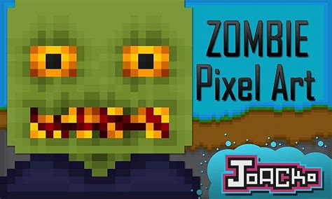 Zombie Face Minecraft Pixel Art