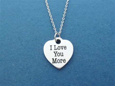 Simple I Love You More Necklace Lover Jewelry I love by Gliget Mom ...