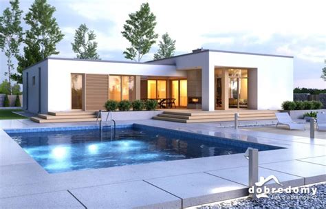 One Storey House Design with Swimming Pool - House And Decors