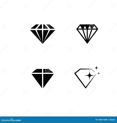 Diamond Logo Template stock vector. Illustration of royal - 158911696