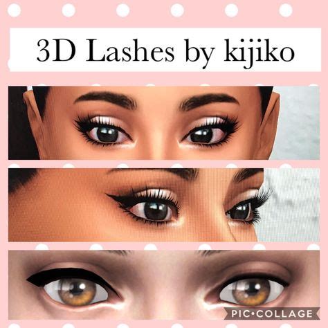 3D Lashes! | Sims 4 cc eyes, Sims 4, Sims mods