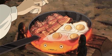 A Tiny Calcifer Cooks Breakfast in This Amazing Edible Studio Ghibli Art