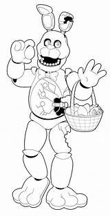 Five Nights At Freddys coloring Pages bonnie  Hoyt Ralston sketch template