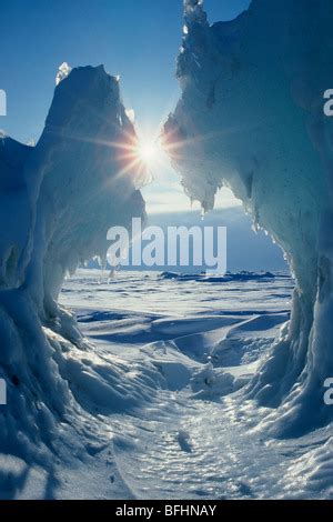 Blue Beaufort Sea Ice Stock Photo - Alamy