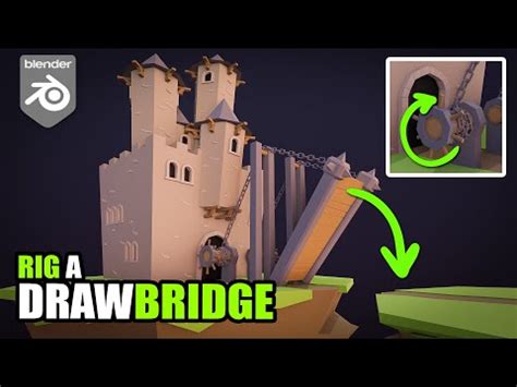 Drawbridge mechanism rig in Blender - YouTube | Blender tutorial, Blender, Rigs